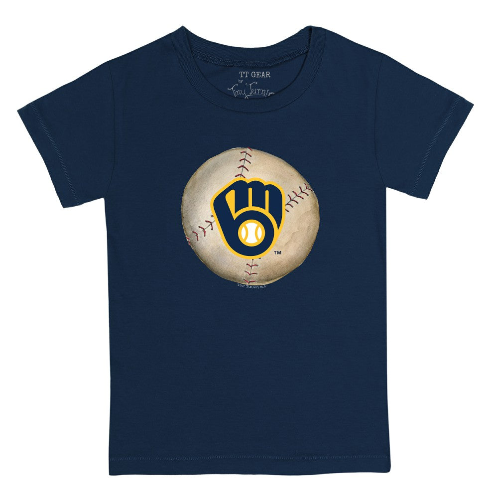 Milwaukee Brewers Tiny Turnip Youth Stitched Baseball T-Shirt - MLB T-shirts