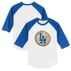 Los Angeles Dodgers Tiny Turnip Youth Stitched Baseball 3/4-Sleeve Raglan T-Shirt - MLB T-shirts