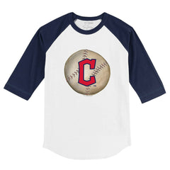 Cleveland Guardians Tiny Turnip Youth Stitched Baseball 3/4-Sleeve Raglan T-Shirt - MLB T-shirts