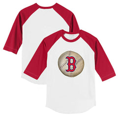 Boston Red Sox Tiny Turnip Youth Stitched Baseball 3/4-Sleeve Raglan T-Shirt - MLB T-shirts