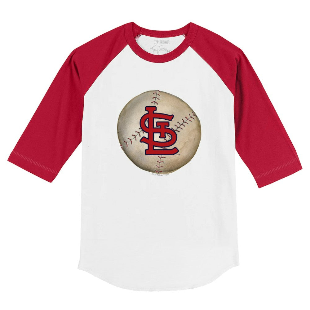 St. Louis Cardinals Tiny Turnip Youth Stitched Baseball 3/4-Sleeve Raglan T-Shirt - MLB T-shirts
