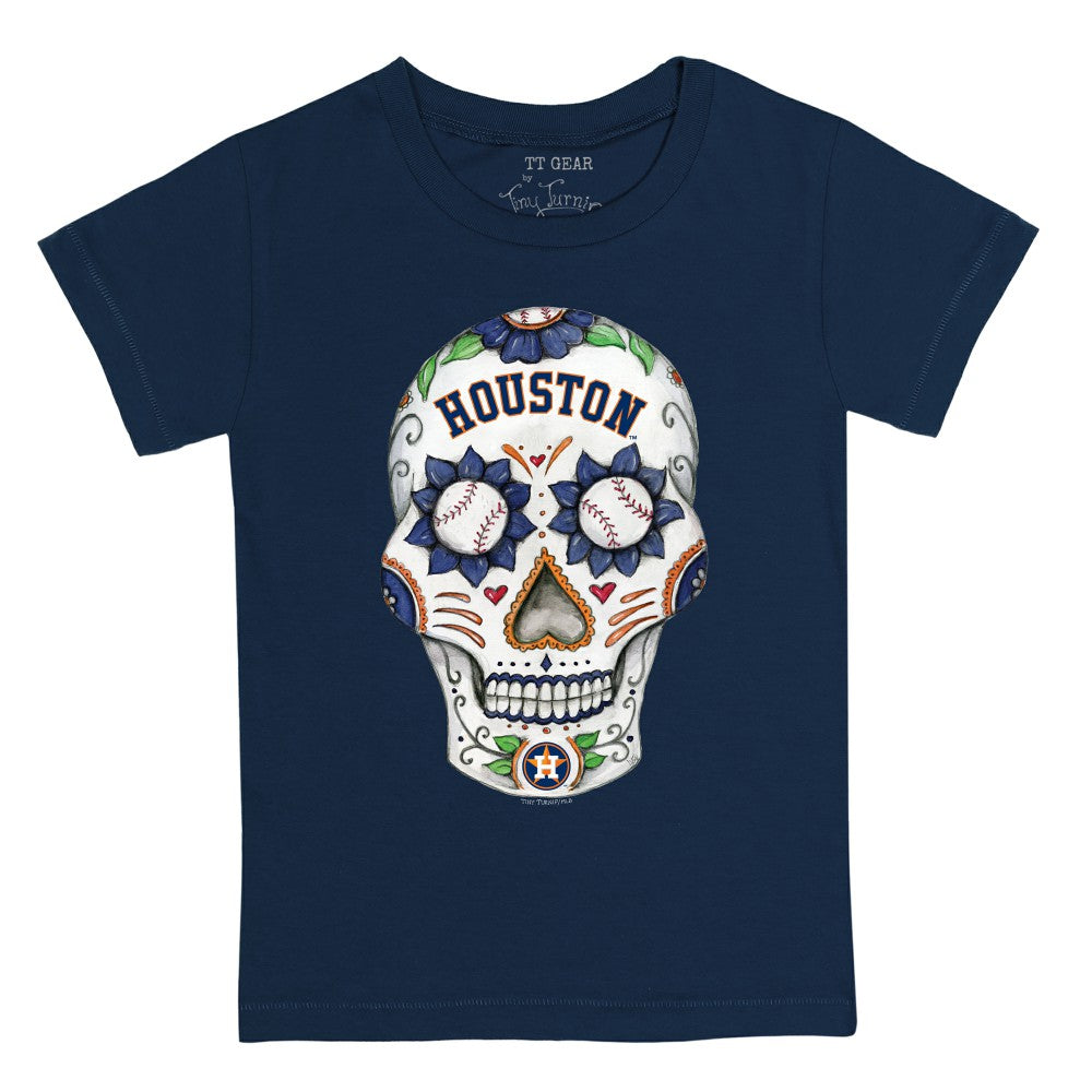 Houston Astros Tiny Turnip Youth Sugar Skull T-Shirt - MLB T-shirts