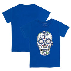 Los Angeles Dodgers Tiny Turnip Youth Sugar Skull T-Shirt - MLB T-shirts