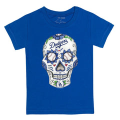 Los Angeles Dodgers Tiny Turnip Youth Sugar Skull T-Shirt - MLB T-shirts