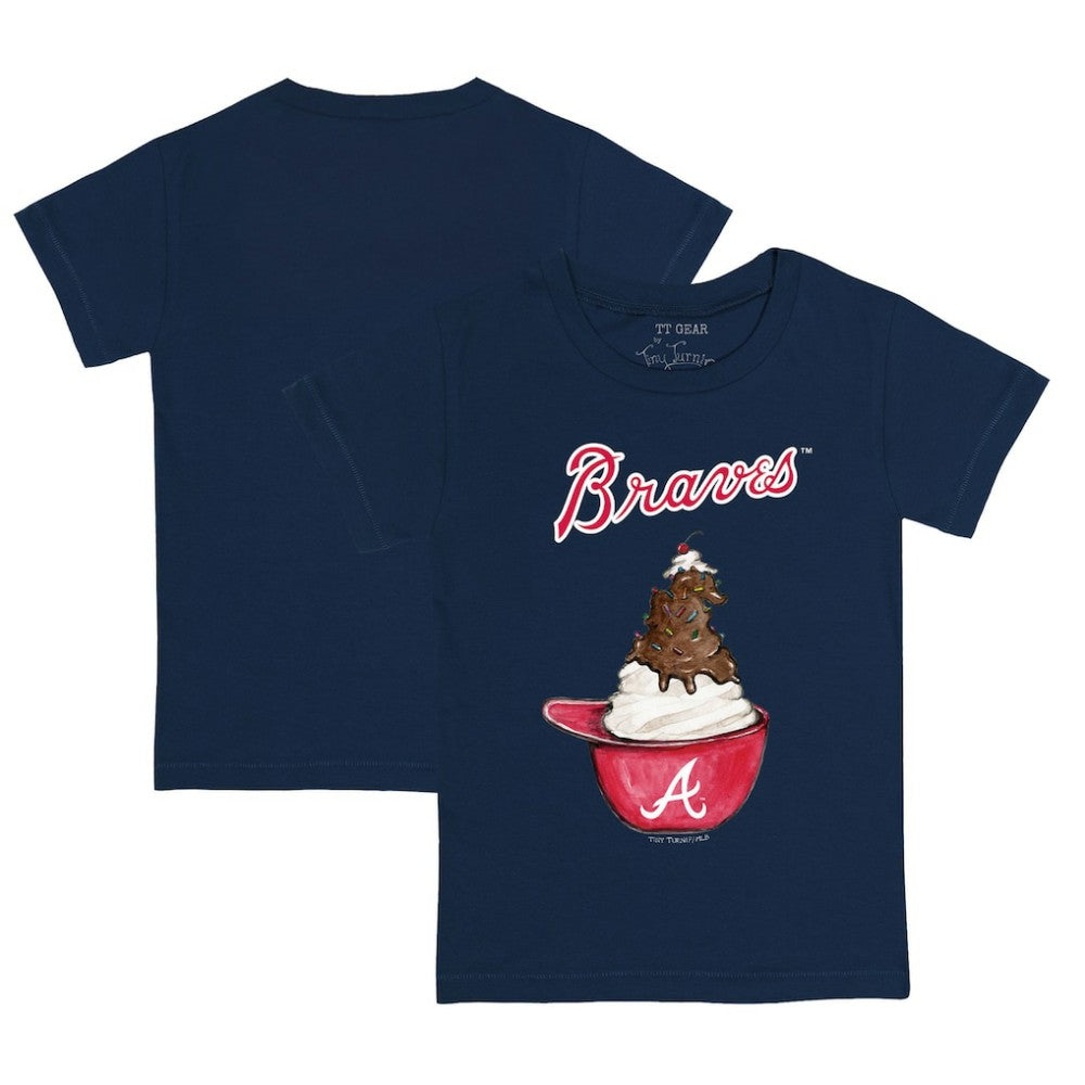 Atlanta Braves Tiny Turnip Youth Sundae Helmet T-Shirt - MLB T-shirts