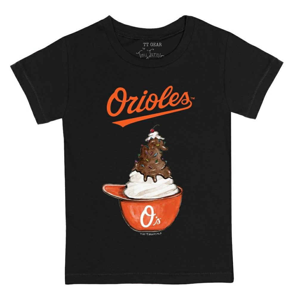 Baltimore Orioles Tiny Turnip Youth Sundae Helmet T-Shirt - MLB T-shirts