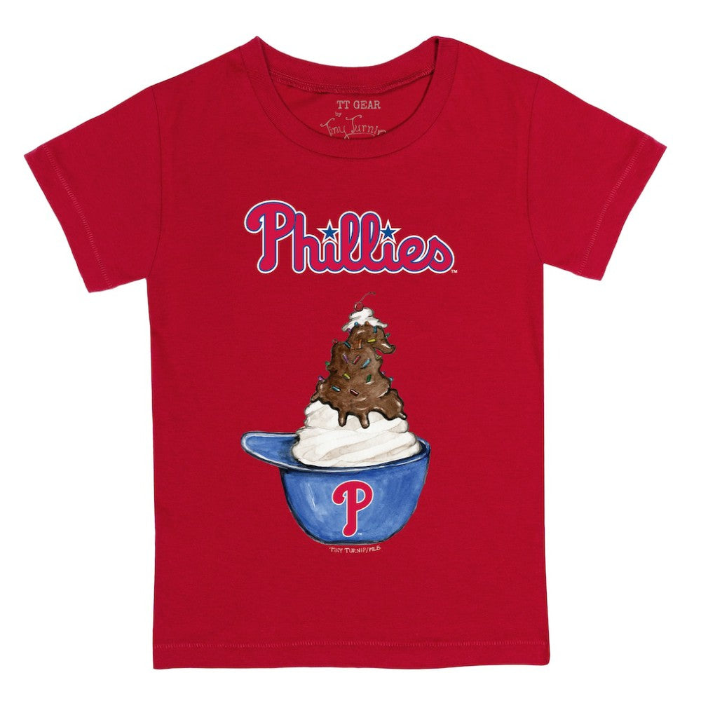 Philadelphia Phillies Tiny Turnip Youth Sundae Helmet T-Shirt - MLB T-shirts