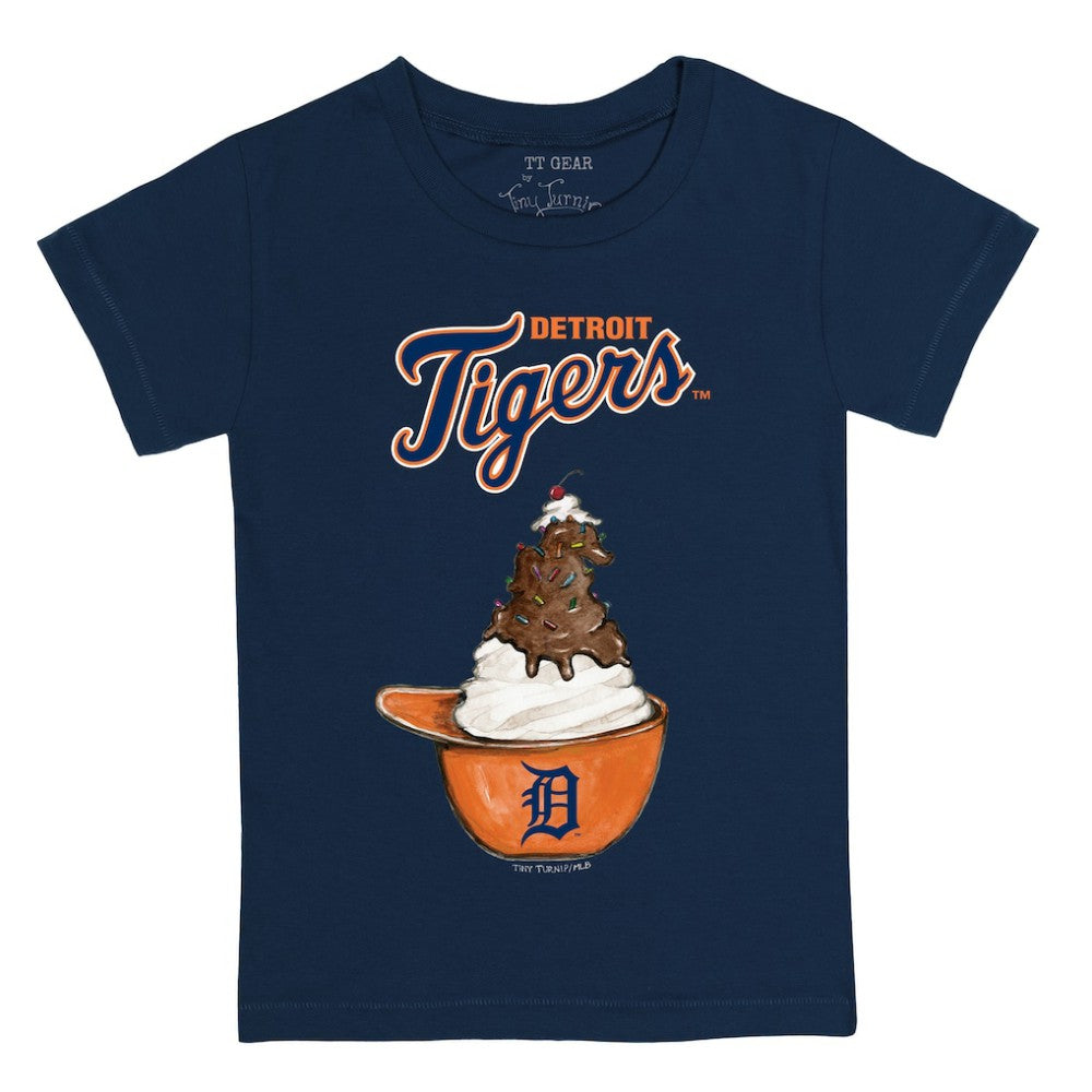 Detroit Tigers Tiny Turnip Youth Sundae Helmet T-Shirt - MLB T-shirts