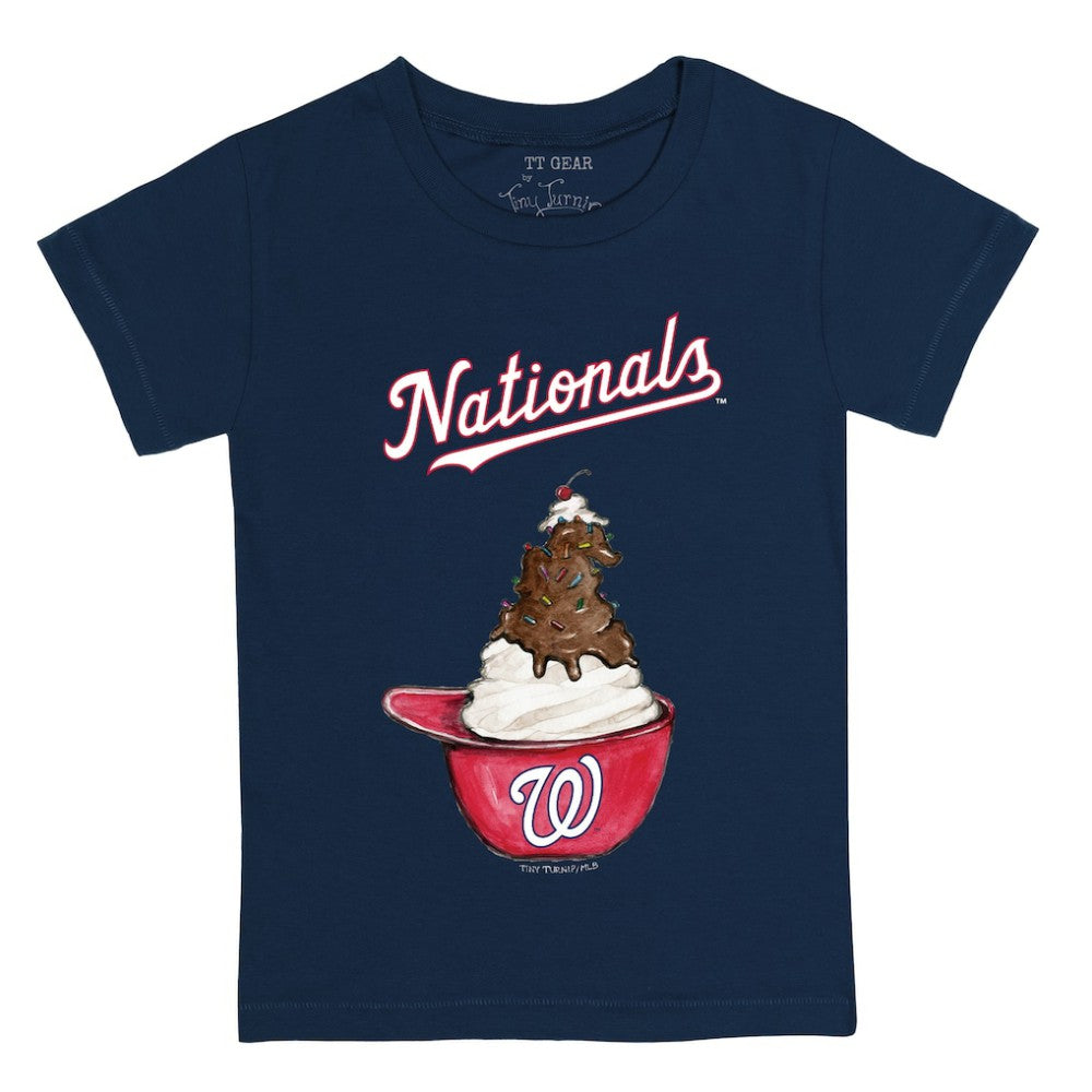 Washington Nationals Tiny Turnip Youth Sundae Helmet T-Shirt - MLB T-shirts