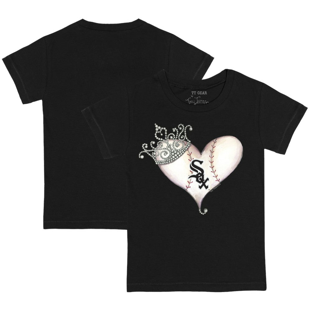 Chicago White Sox Tiny Turnip Youth Tiara Heart T-Shirt - MLB T-shirts