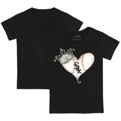 Chicago White Sox Tiny Turnip Youth Tiara Heart T-Shirt - MLB T-shirts