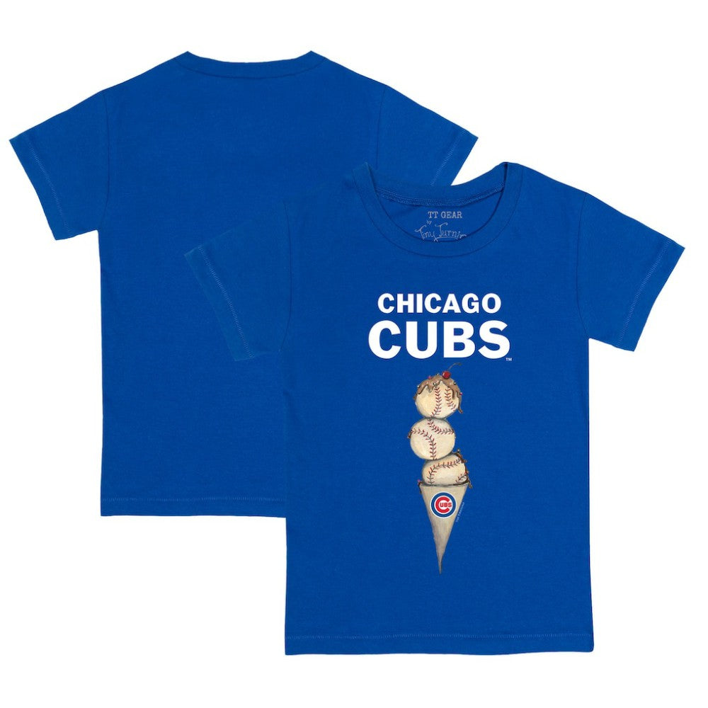 Chicago Cubs Tiny Turnip Youth Triple Scoop T-Shirt - MLB T-shirts