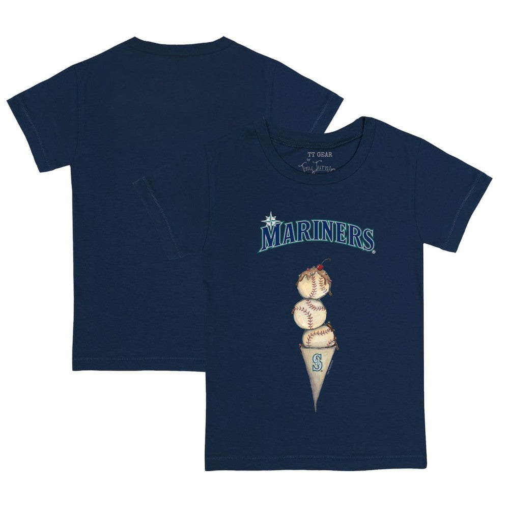 Seattle Mariners Tiny Turnip Youth Triple Scoop T-Shirt - MLB T-shirts