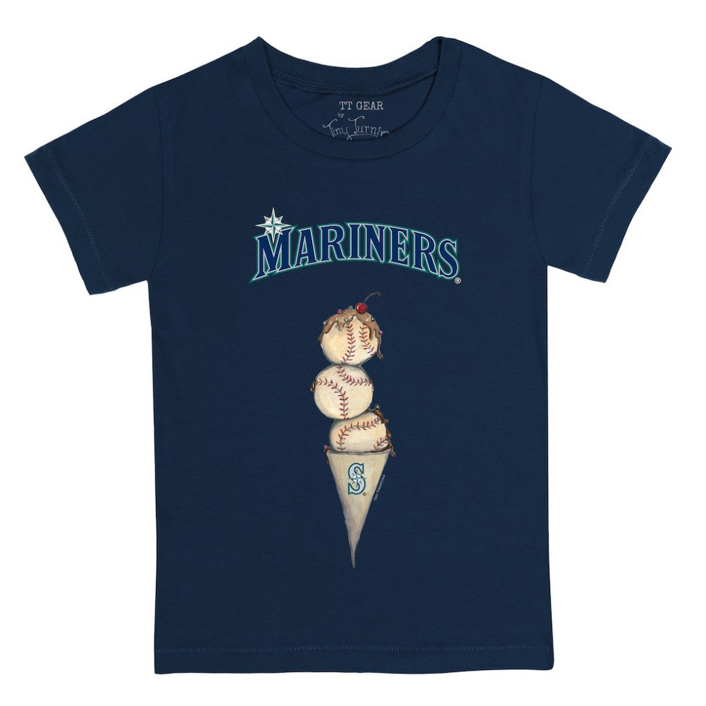 Seattle Mariners Tiny Turnip Youth Triple Scoop T-Shirt - MLB T-shirts