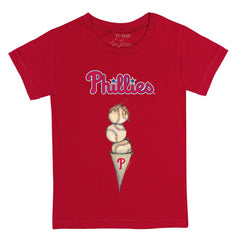Philadelphia Phillies Tiny Turnip Youth Triple Scoop T-Shirt - MLB T-shirts