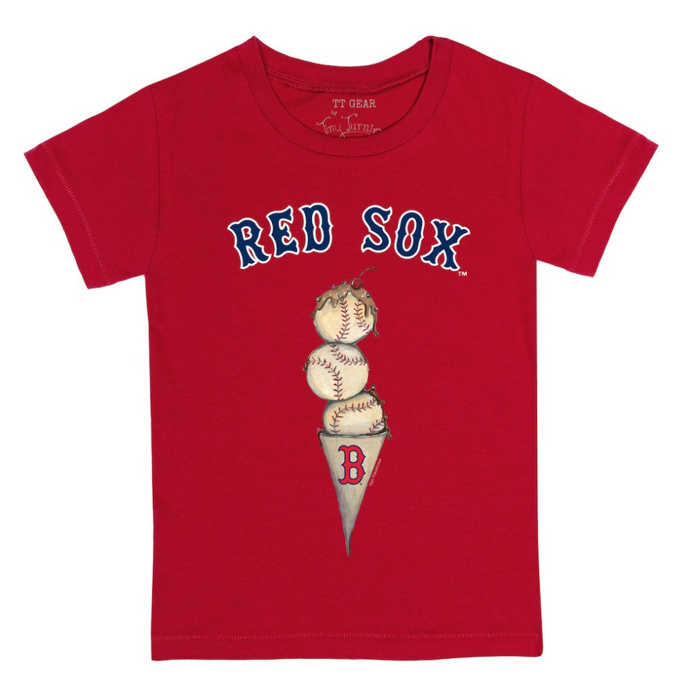 Boston Red Sox Tiny Turnip Youth Triple Scoop T-Shirt - MLB T-shirts