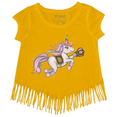 San Diego Padres Tiny Turnip Girls Youth Unicorn Fringe T-Shirt - MLB T-shirts