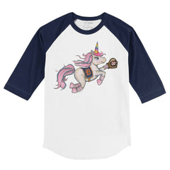 Detroit Tigers Tiny Turnip Youth Unicorn 3/4-Sleeve Raglan T-Shirt - MLB T-shirts