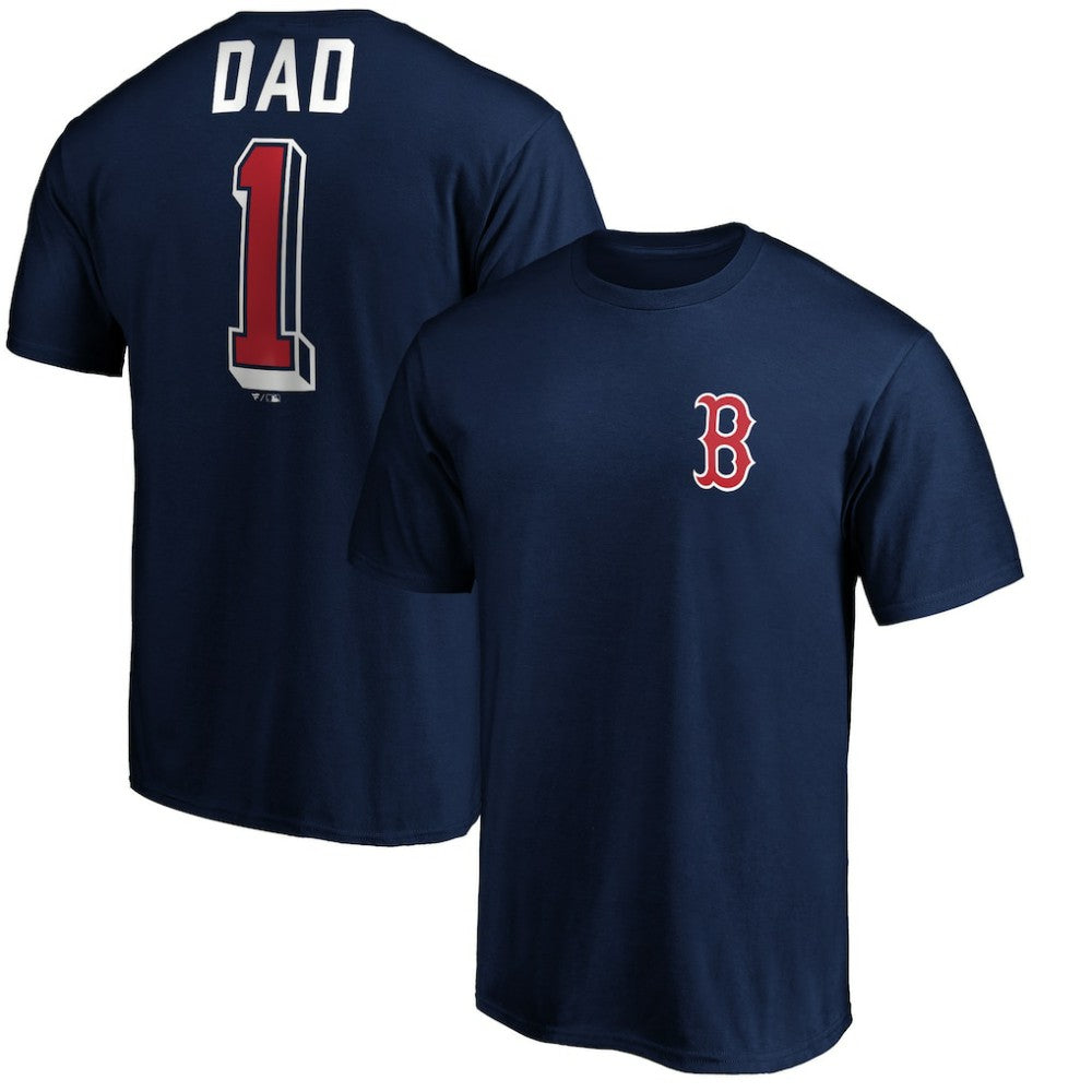 Boston Red Sox Number One Dad T-Shirt - MLB T-shirts