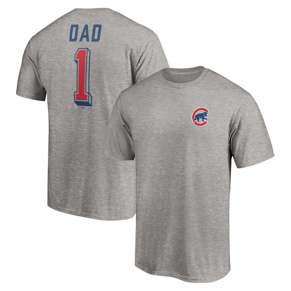 Chicago Cubs Number One Dad T-Shirt - MLB T-shirts