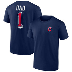 Cleveland Guardians Number One Dad Team Logo T-Shirt - MLB T-shirts