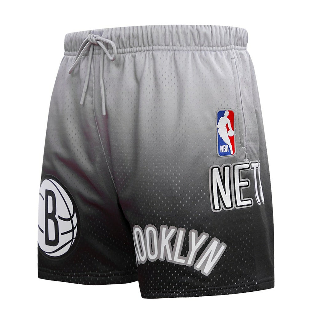 Black/Gray Brooklyn Nets Pro Standard Ombre Mesh Shorts | NBA