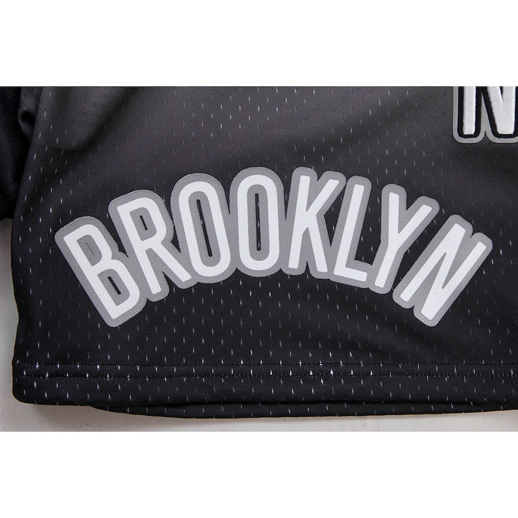 Black/Gray Brooklyn Nets Pro Standard Ombre Mesh Shorts | NBA