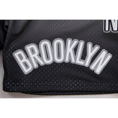 Black/Gray Brooklyn Nets Pro Standard Ombre Mesh Shorts | NBA