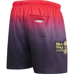 Black/Red Chicago Bulls Pro Standard Ombre Mesh Shorts | NBA