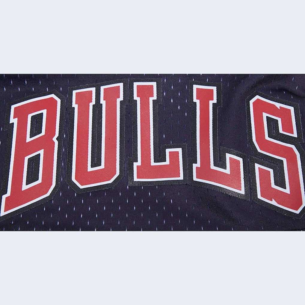 Black/Red Chicago Bulls Pro Standard Ombre Mesh Shorts | NBA