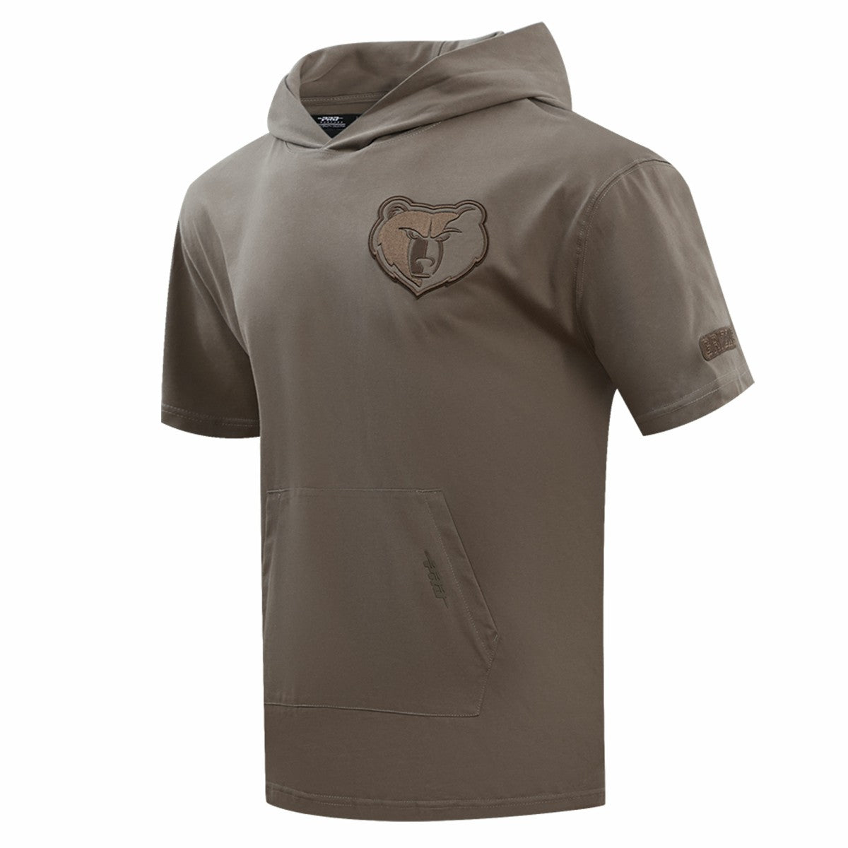 Brown Memphis Grizzlies Pro Standard Neutrals Short Sleeve Pullover Hoodie | NBA