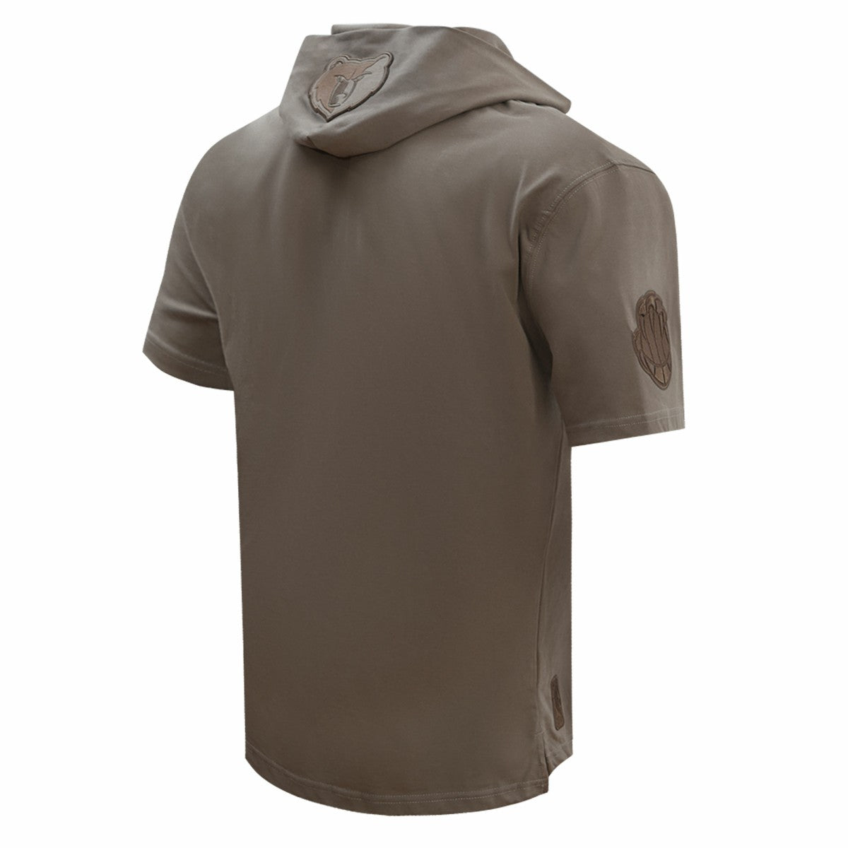 Brown Memphis Grizzlies Pro Standard Neutrals Short Sleeve Pullover Hoodie | NBA