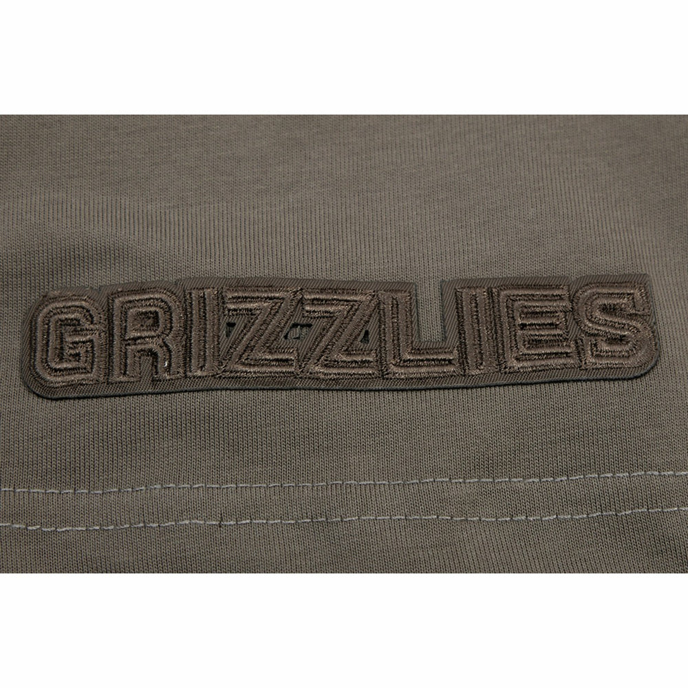 Brown Memphis Grizzlies Pro Standard Neutrals Short Sleeve Pullover Hoodie | NBA