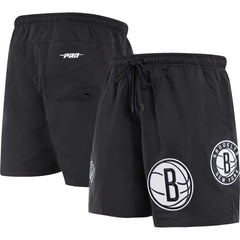 Black Brooklyn Nets Pro Standard Classics Woven Shorts | NBA