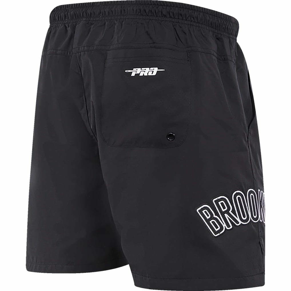 Black Brooklyn Nets Pro Standard Classics Woven Shorts | NBA