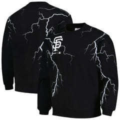 San Francisco Giants PLEASURES Lightning Crewneck Pullover Sweatshirt - MLB Pullover