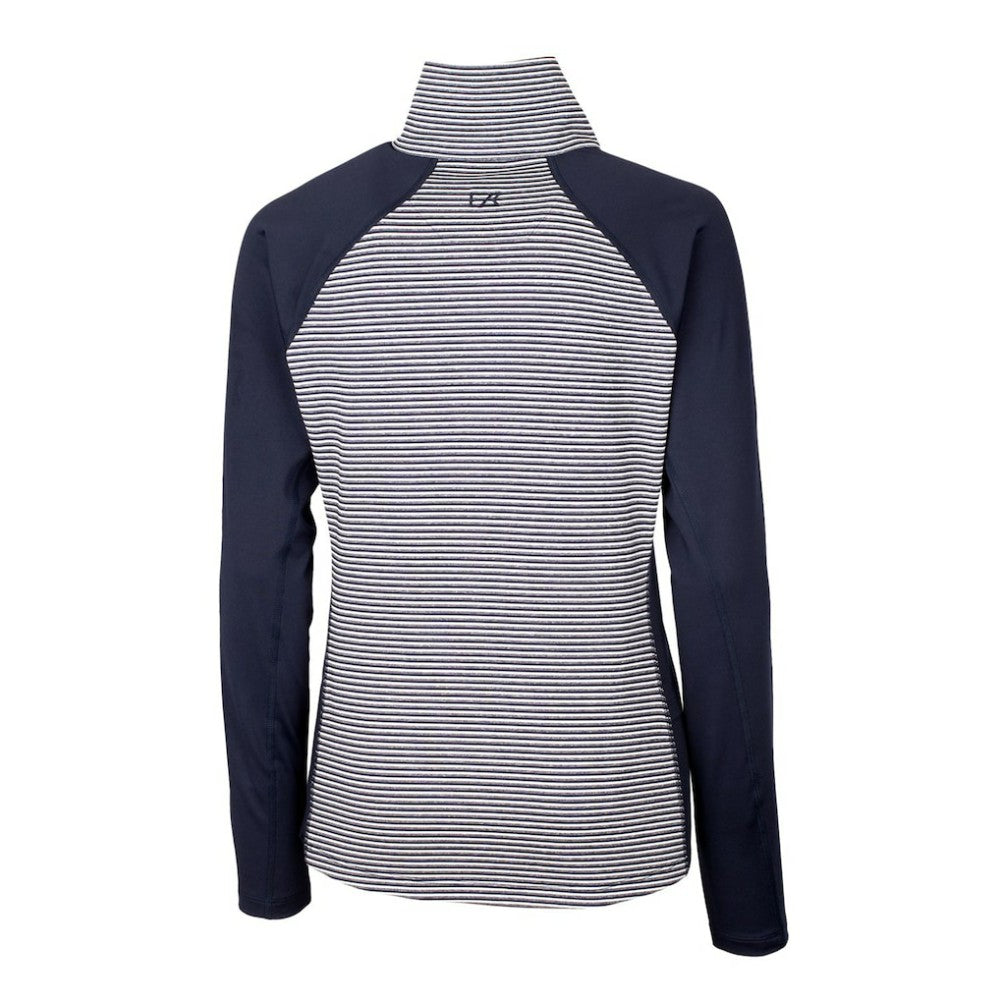 Minnesota Twins Cutter & Buck Women's Americana Logo Forge Tonal Stripe Stretch Half-Zip Pullover Top - MLB Pullover