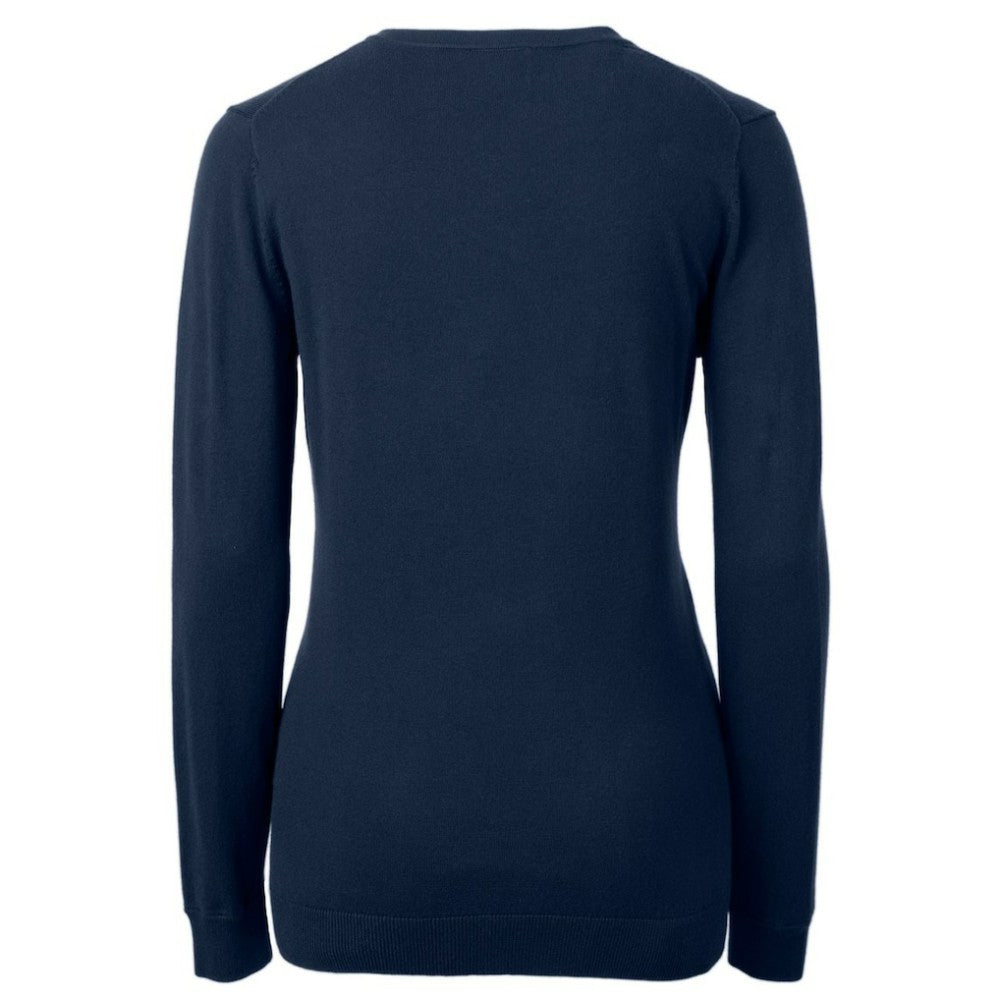 Philadelphia Phillies Cutter & Buck Women's Americana Logo Lakemont Tri-Blend V-Neck Pullover Sweater - MLB Pullover