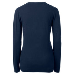 Philadelphia Phillies Cutter & Buck Women's Americana Logo Lakemont Tri-Blend V-Neck Pullover Sweater - MLB Pullover