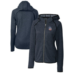 San Diego Padres Cutter & Buck Women's Americana Logo Mainsail Sweater-Knit Full-Zip Hoodie - MLB Hoodies