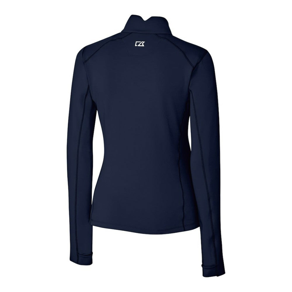 Boston Red Sox Cutter & Buck Women's Americana Logo DryTec Traverse Stretch Quarter-Zip Pullover Top - MLB Pullover