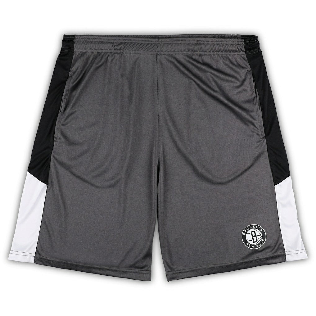 Gray Brooklyn Nets Big & Tall Shorts | NBA