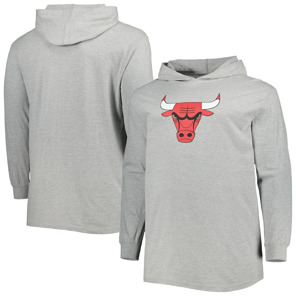 Heather Gray Chicago Bulls Big & Tall Pullover Hoodie | NBA