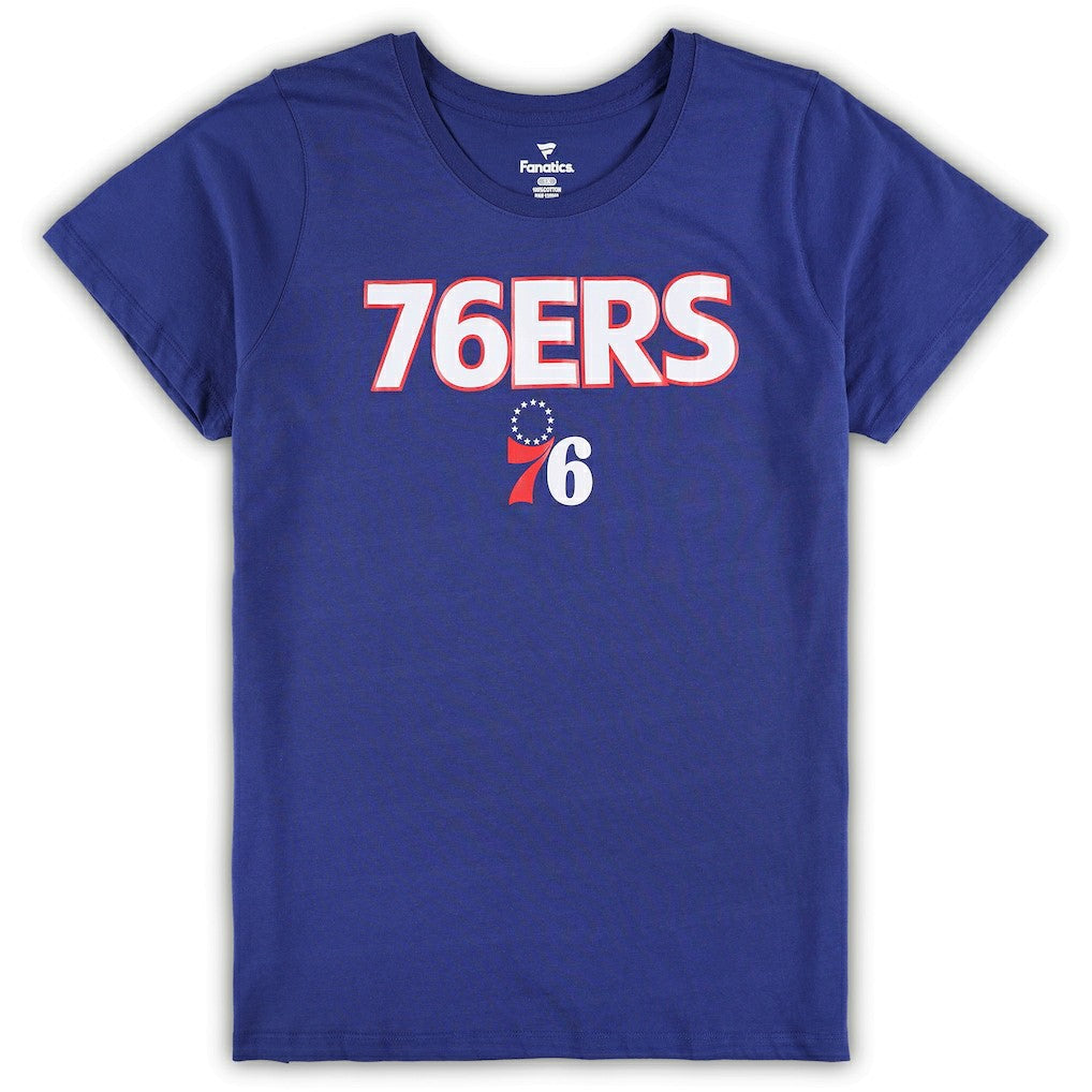 Royal/Heather Gray Philadelphia 76ers Women's Plus Size T-Shirt & Shorts Combo Set | NBA