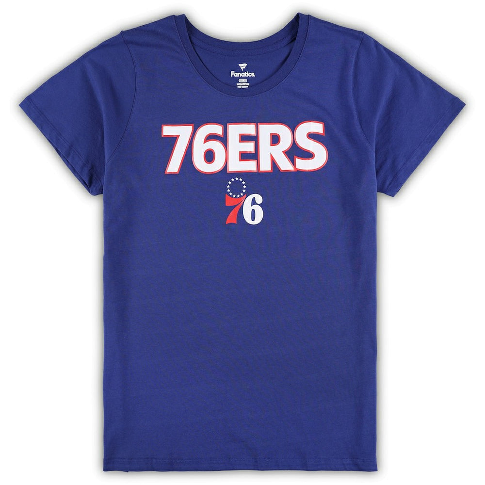 Royal/Heather Gray Philadelphia 76ers Women's Plus Size T-Shirt & Shorts Combo Set | NBA