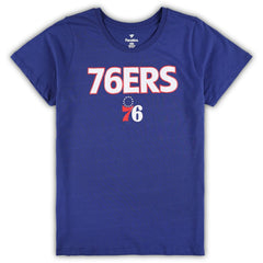 Royal/Heather Gray Philadelphia 76ers Women's Plus Size T-Shirt & Shorts Combo Set | NBA