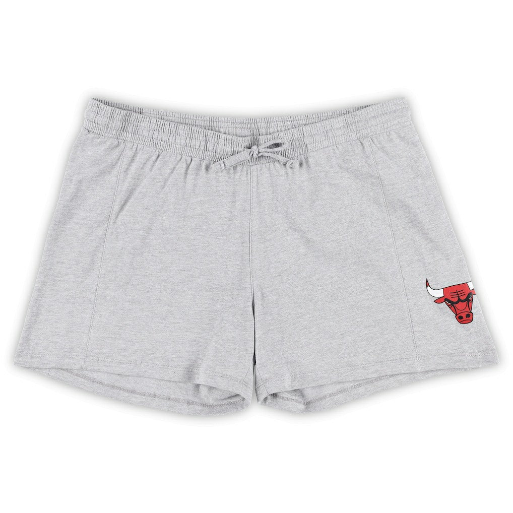 Red/Heather Gray Chicago Bulls Women's Plus Size T-Shirt & Shorts Combo Set sale | NBA