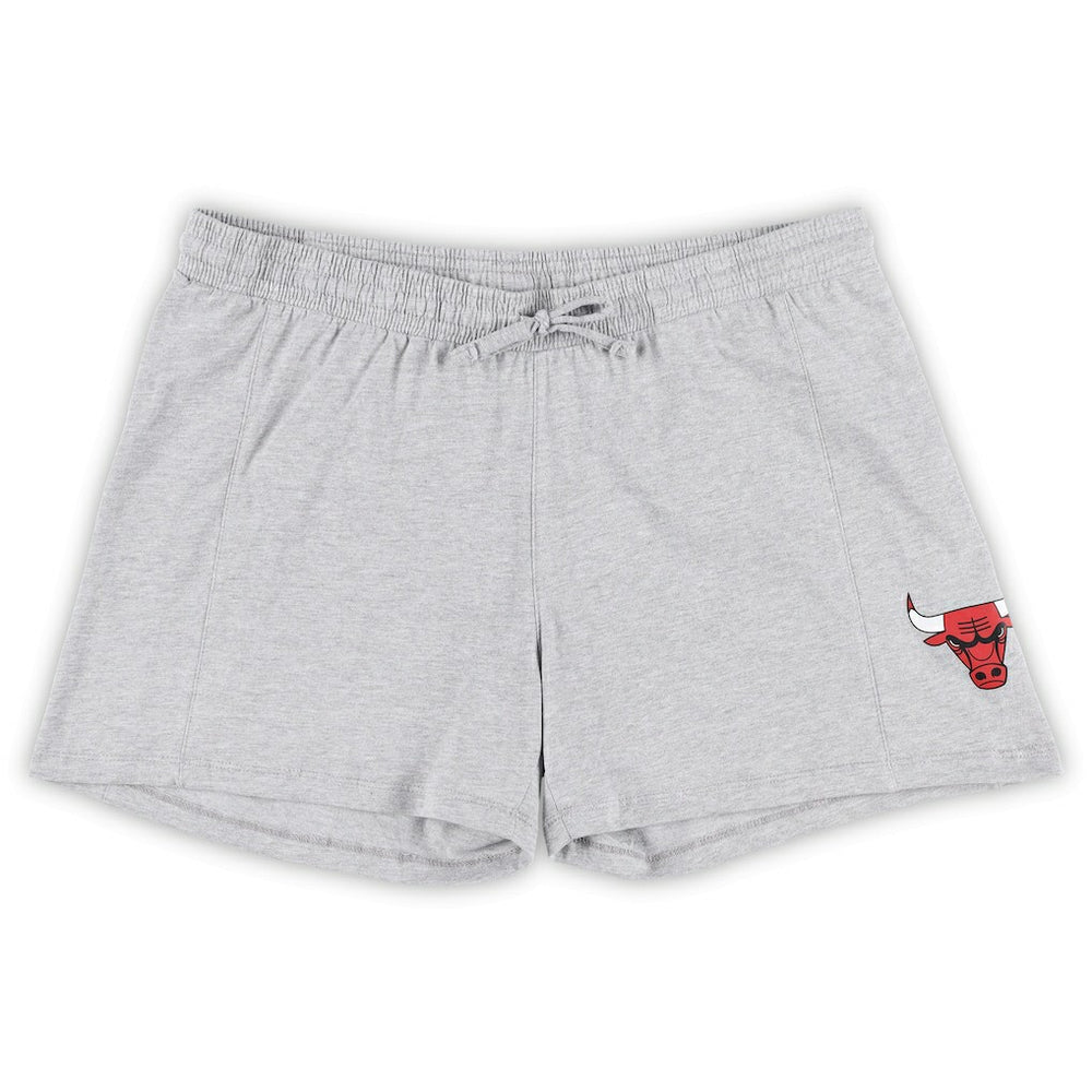 Red/Heather Gray Chicago Bulls Women's Plus Size T-Shirt & Shorts Combo Set sale | NBA