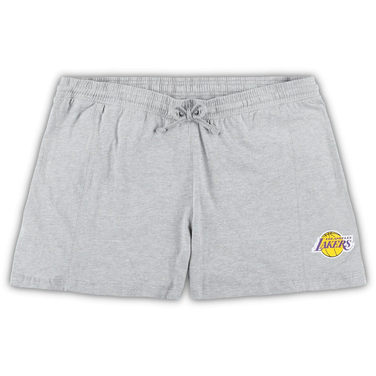 Purple/Heather Gray Los Angeles Lakers Women's Plus Size T-Shirt & Shorts Combo Set | NBA