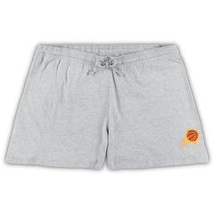 Purple/Heather Gray Phoenix Suns Women's Plus Size T-Shirt & Shorts Combo Set | NBA